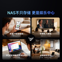 飞牛 nas智能存储EVO 2双盘位家庭网络存储私有云主机手机扩容相册备份服务器硬盘 即将公布