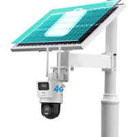 海康威视 4G太阳能摄像头监控器终身免流量360度无死角800万户外语音对讲球机60w30AH送64g内存卡