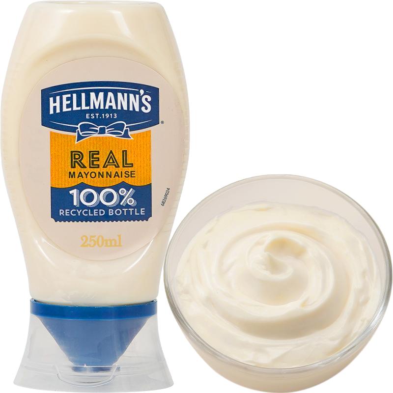 HELLMANN'S 好乐门 尚巧厨好乐门蛋黄酱美乃滋低0香甜沙拉酱脂吐司三明治汉堡卡家用