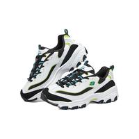 斯凯奇（Skechers）星球熊丨秋女鞋熊猫鞋复古经典休闲运动老爹鞋 白色/蓝色/多彩色/WBMT （地球） 37
