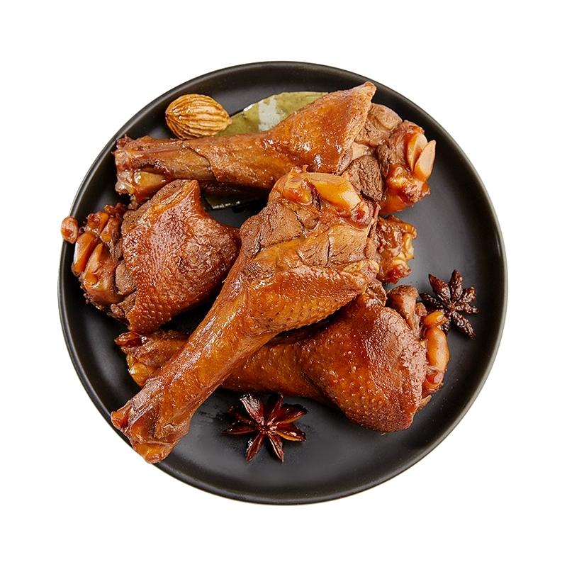 拍手 休闲小零食 卤鸭小腿  老卤鸭小腿6包-卤香，老卤鸭小腿6包-香辣，老卤鸭小腿12包-卤香，老卤鸭小腿12包-香辣 包装 28g