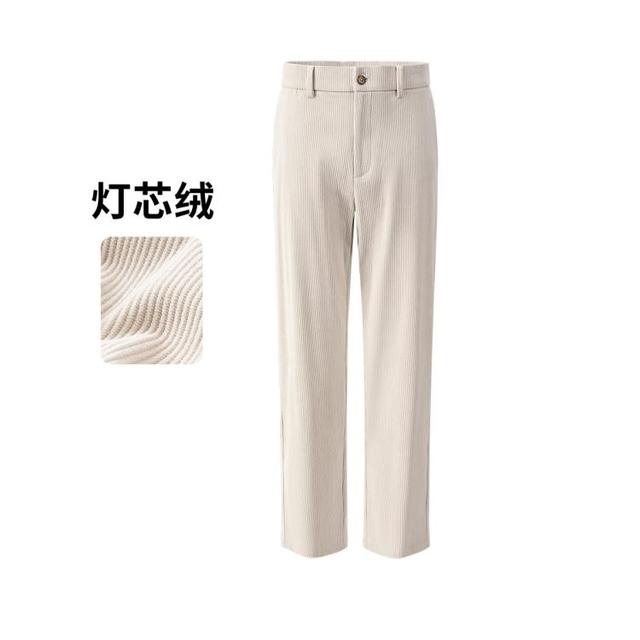 navigare 纳维凯尔 男士灯芯绒直筒长裤 秋季休闲裤