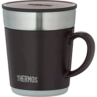 膳魔师/THERMOS 不锈钢保温杯 带盖子手把泡茶杯 室内用咖啡杯保温杯 JDC-241 ESP 棕色 240ML