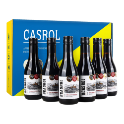 CASROL LEGEND 卡露传奇法国进口红酒14.5度AOC干红葡萄酒187ml*6瓶晚安小酒整箱中秋送礼