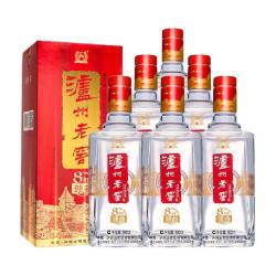 泸州老窖 八年窖头曲500ml*6瓶流金版52度整箱装浓香型白酒