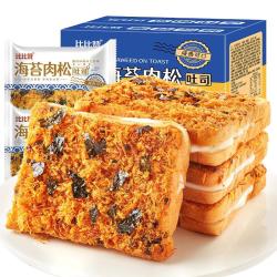 比比赞 海苔肉松 吐司面包  300g