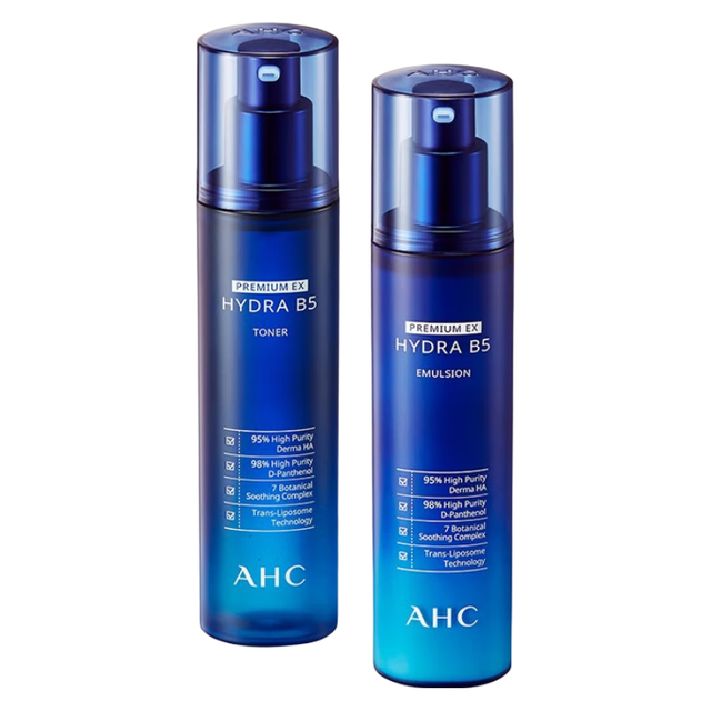 今日必买：AHC 补水保湿舒缓 护肤品套装  120ml+120ml（加赠一套正装量）