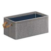 禧天龙布艺收纳盒家用衣服裤子玩具收纳盒衣柜大容量抽屉式收纳箱 【精选阳离子面料，耐用耐磨】 【加大号26L】灰色【单个装】47*28*20cm