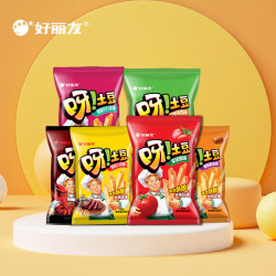 好丽友 巧克力味派好友趣呀土豆果滋果心软糖薯愿零食