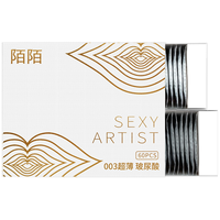陌陌 白金之吻 003mm避孕套 男用超薄套 果味持久水润中号 计生用品 白金60只+颗粒10只+小风车2