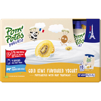 POM'POTES 法优乐 法国儿童零食常温酸奶奇异果味85g*10袋