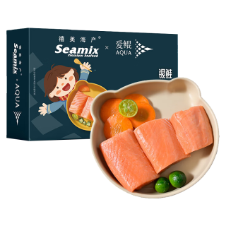 Seamix 智利银鲑三文鱼切块 300g 5-6袋 带皮去刺块