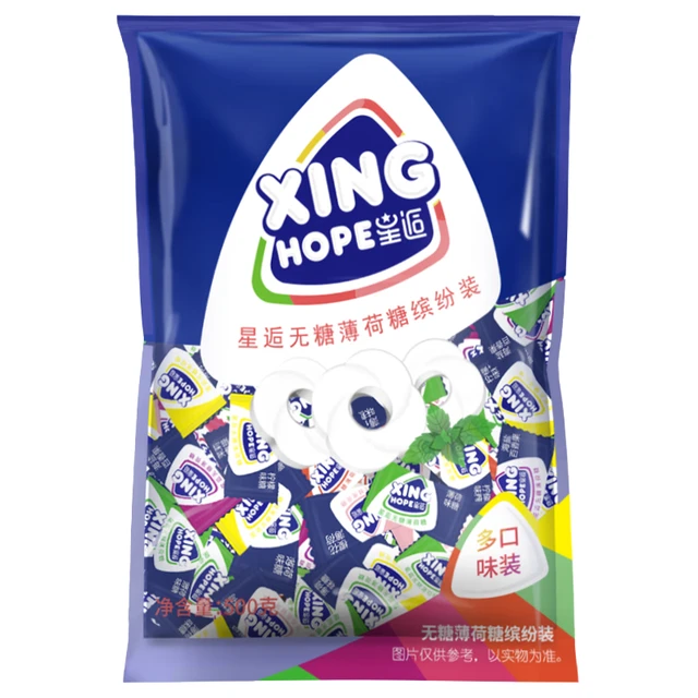 Xinghope 星逅 无糖薄荷糖缤纷装 混合口味 500g