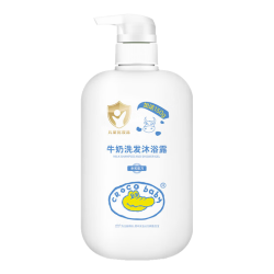 鳄鱼宝宝 牛奶洗发沐浴露 650ml