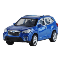 黑曼巴1:43斯巴鲁森林人合金汽车仿真模型收藏摆件大号玩具蓝色