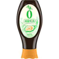 千禾 蚝油 减盐25%蚝油挤挤装555g（买一送一）