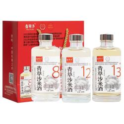 青草沙 低度微醺 米酒组合装  8度/12度13度 包装 500ml