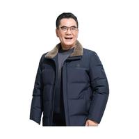 YALU/雅鹿 石墨烯加厚 男士羽绒服 哈青色【石墨烯+纯羊毛领】 3XL /190