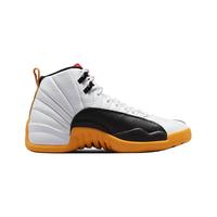 NIKE耐克Jordan 男鞋25周年AJ12黑白黄高帮运动鞋复古篮球鞋DR8887-100
