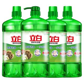 立白 洗洁精家庭装4KG茶籽去油健康除菌洗碗