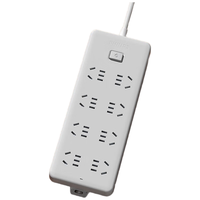 飞利浦 新国标安全插座 大间距8插位总控开关2.8米 带儿童保护门宿舍插线板/插排/排插/接线板