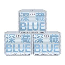 她研社 深藏blue干爽瞬吸超薄日用240mm3包24片