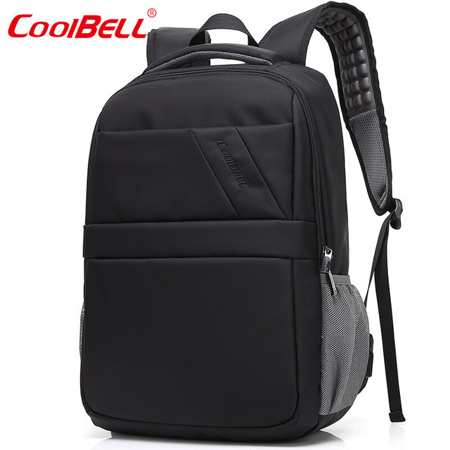 coolbell COOL BELL爆款商务双肩包男款轻便电脑背包出差旅行包时尚男士通勤包 黑色2669 15寸