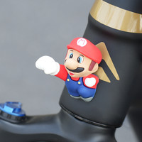 山地自行车马里奥装饰配件公仔公路车可爱小摆件电动车3d立体车贴