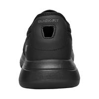 斯凯奇(Skechers)男士户外简约休闲鞋夏季舒适透气飞织网面一脚蹬懒人鞋 全黑色-013 42码