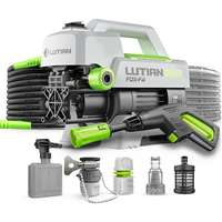 绿田(LUTIAN)感应电机雪豹银狐洗车机家用高压清洗机水枪自助洗车泵220V 1400W 银狐手提版- 泡沫壶+飞雪洗车液