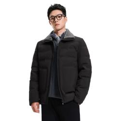 杉杉 羽绒服男冬季90鸭绒短款立领商务休闲防风保暖外套衣服 黑色 XL /180