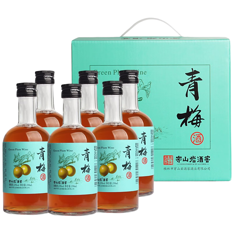 CHUANSHANYANJIUJIAO 穿山岩酒窖 洞藏青梅酒 13度  330ml*6瓶