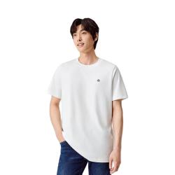 全棉时代 100%新疆棉7A抗菌男女士T恤中性圆领7A抗菌 棉絮白 S(165)