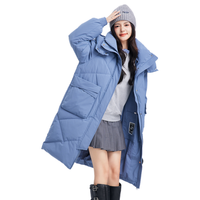 雪中飞 女式中长款羽绒服H形廓形设计舒适包容性强充绒量厚实立体大口袋