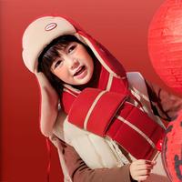 kocotree 【新年圣诞红&喜乐绒绒】KK树男童女童A类保暖围巾儿童帽子冬
