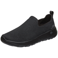 斯凯奇(SKECHERS)父亲节男士春夏透气休闲鞋舒适网面健步鞋54609-BBK 全黑 43.5