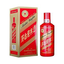 茅台 迎宾酒 中国红 53%vol 酱香型白酒 500ml 单瓶装
