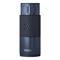 ZIPPO 之宝 男士高档泡茶轻商务杯不锈钢保温杯logo刻字 钛晶蓝拉丝260ml