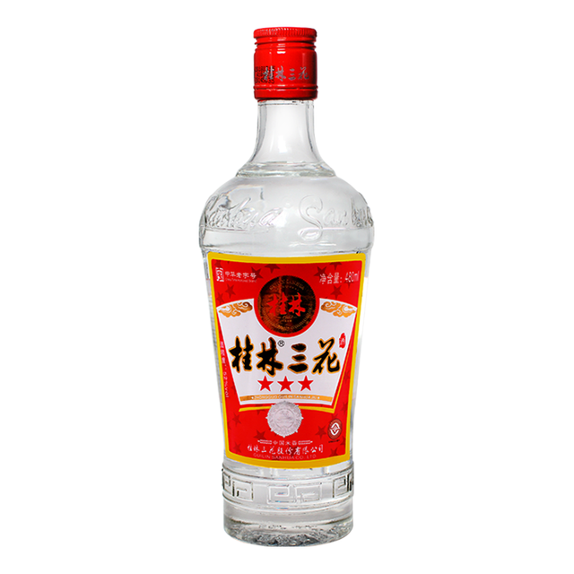桂林三花 三星 52%vol 米香型白酒 480ml 单瓶装