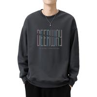 Deerway 德尔惠 卫衣男春季男生运动卫衣套头圆领上衣男士潮流打底衫