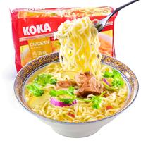 新加坡KOKA方便面鸡汤味快熟面黑椒蟹肉味代餐泡面85g*10小包 包装 425g