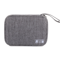 侑家良品多功能数码收纳包手机数据线u盘充电器收纳袋 大号 数码收纳包-大号扁款