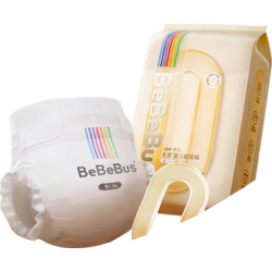 BeBeBus 超裤纸尿裤裸感超薄透气升级腰围拉拉 裤学步裤尿不湿 纸尿裤M码42片