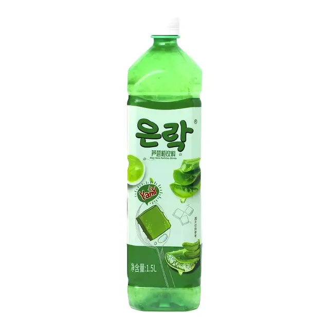 恩乐芦荟粒饮料0脂真芦荟甄选库拉索芦荟凝胶饮料大瓶装 1.5L*6瓶