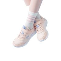 361°儿童运动鞋男童跑鞋中大童春夏大网孔轻便魔术贴女童单网透气运动 【四季密网】玫瑰水粉色/黛粉色 37码 【密网】玫瑰水粉色/黛粉色