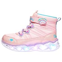 Skechers斯凯奇儿童雪地靴子秋冬保暖运动鞋女童舒适闪灯休闲棉靴