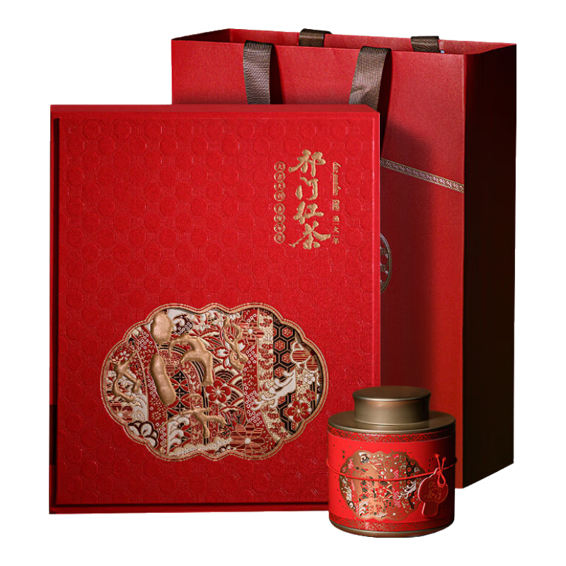绿满堂祁门红茶2024新茶特级春茶蜜香浓郁祁门原产300克高档礼盒装 300g礼盒款