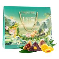 米旗 如意甜粽端午粽子礼盒7粽5味2绿豆糕多口味蜜枣豆沙粽端午节