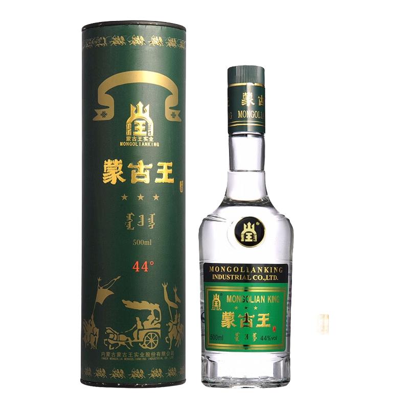 MONGOL I ANK ING 蒙古王金帐52%vol 浓香型白酒500ml*4瓶整箱装【报价