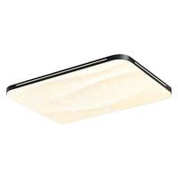 AUX 奥克斯 客厅灯具led吸顶灯具套餐卧室现代简约北欧大气长方形超薄阳台灯 黑色90*60cm满天星三色128W